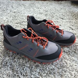 Danner Run Time Athletic Shoes Gray Orange Blue Oil Slip Resistant Steel Toe